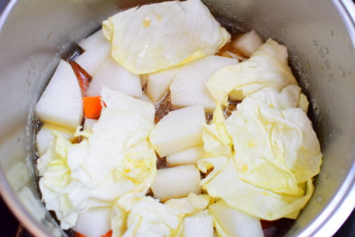 圧力鍋で柔らか！豚バラ大根のしょうゆ煮のレシピの写真