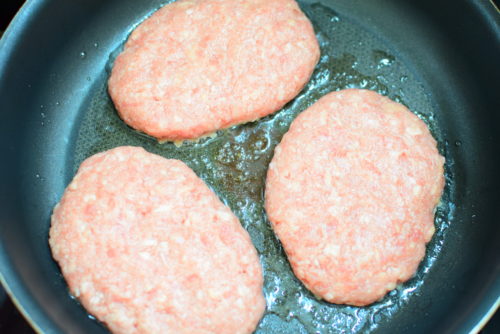 玉ねぎソースがけハンバーグのレシピの写真