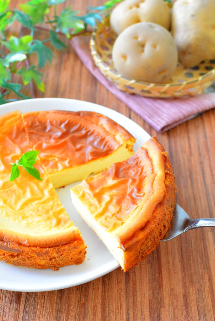 砂糖を使わない!あっさりじゃがいもチーズケーキのレシピ