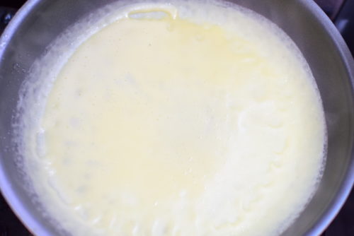 もちもち生地のバナナクレープのレシピの写真