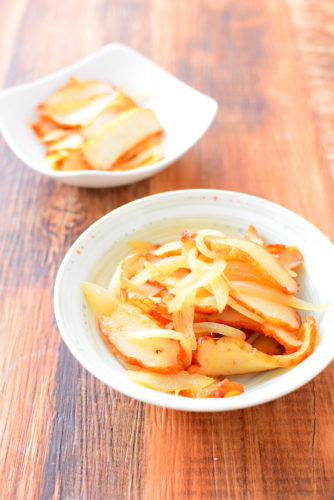 さつま揚げの生姜焼きのレシピの写真