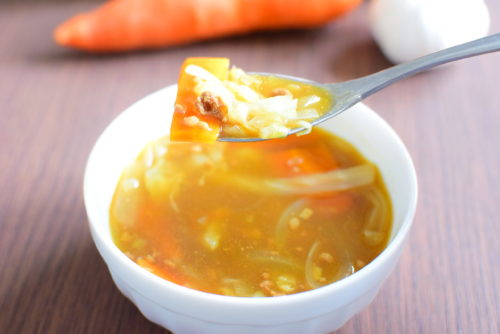 カレールーで作る美味しい野菜スープのレシピの写真