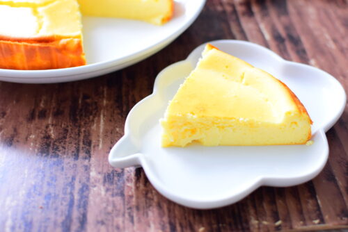 【生クリーム不使用】ヨーグルト入りベイクドチーズケーキのレシピの写真