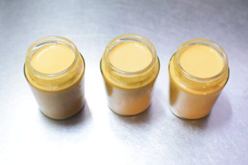 【ゼラチンで簡単】黒糖ミルクプリンのレシピの写真