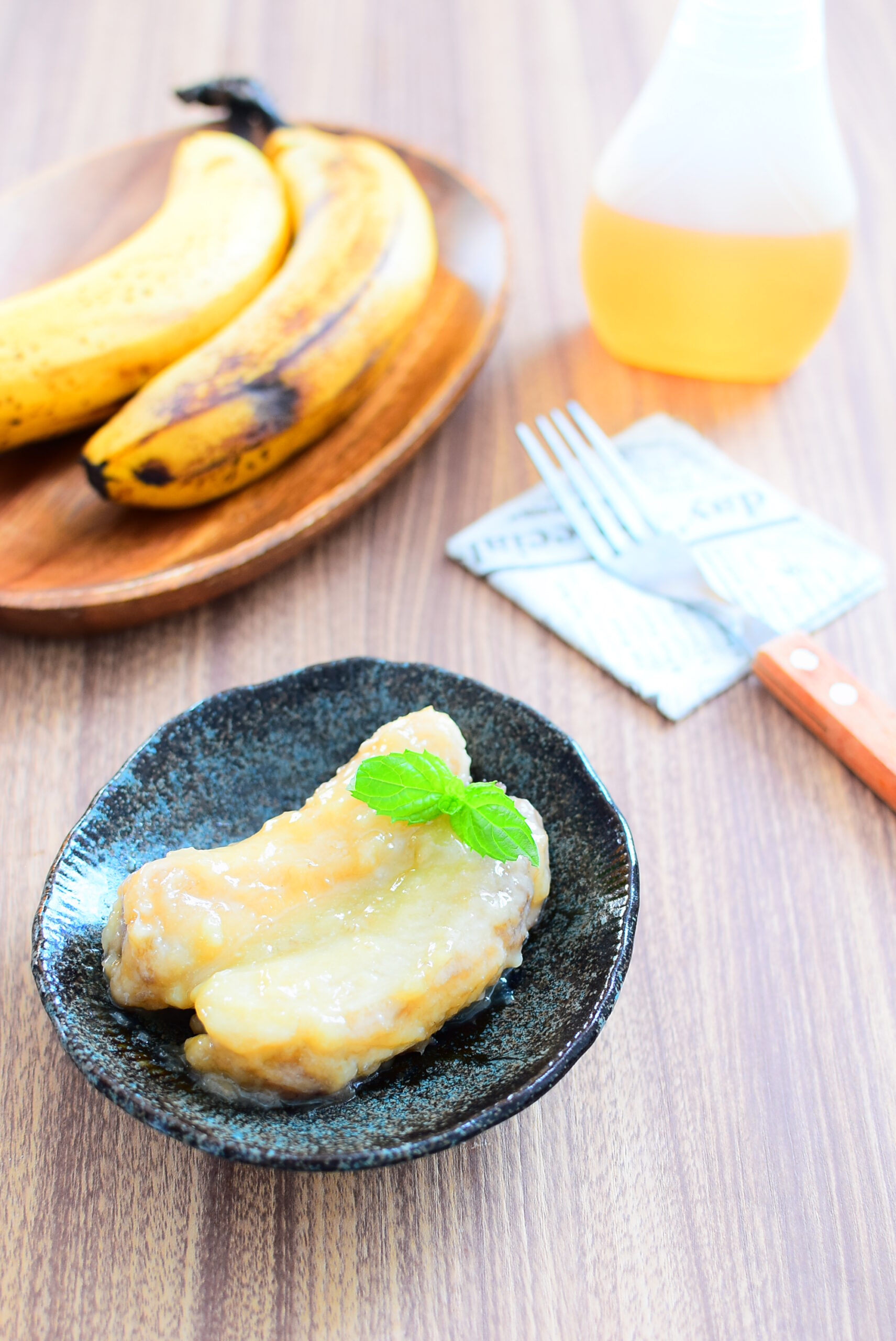 【はちみつ使用】焼きバナナのレシピの写真