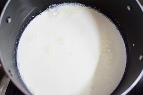 こしあんソースがけ！練乳ミルクプリンのレシピの写真