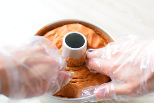 黒糖たっぷり♪ふわふわシフォンケーキのレシピの写真