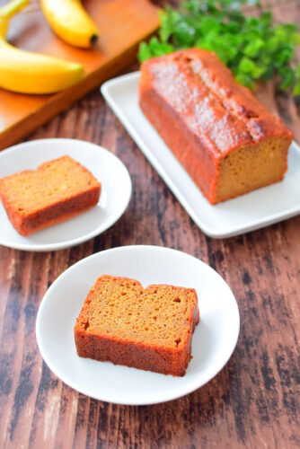 【ホットケーキミックスを使う】黒糖バナナパウンドケーキのレシピの写真