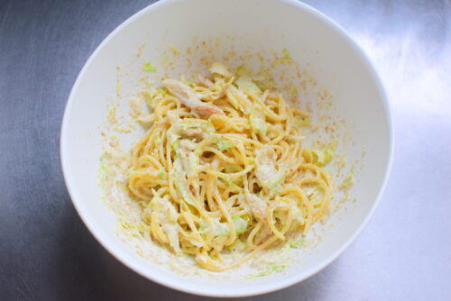 ごまドレッシング和えスパゲティサラダのレシピの写真
