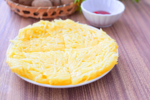 【フライパンで簡単】千切りポテトのチーズ焼きの写真