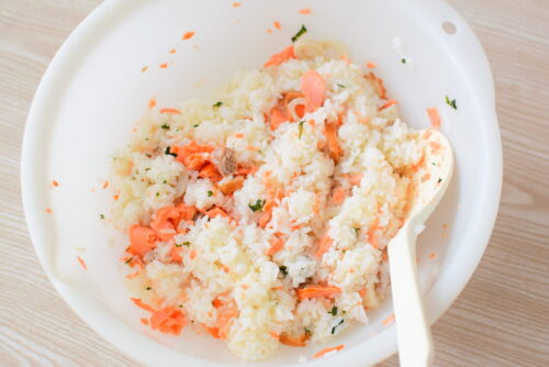 鮭と大葉の簡単混ぜ寿司のレシピの写真