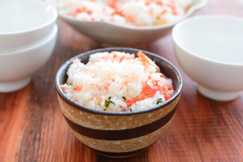 鮭と大葉の簡単混ぜ寿司のレシピの写真
