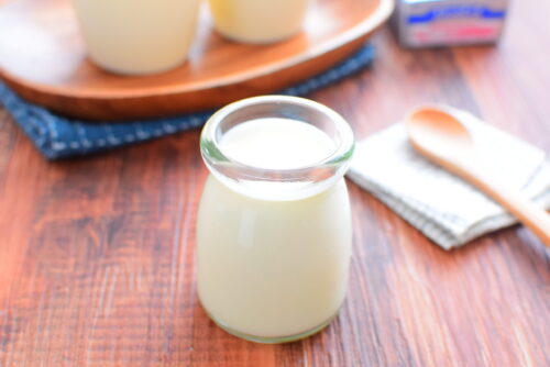 【ゼラチン使用】チーズミルクプリンのレシピの写真