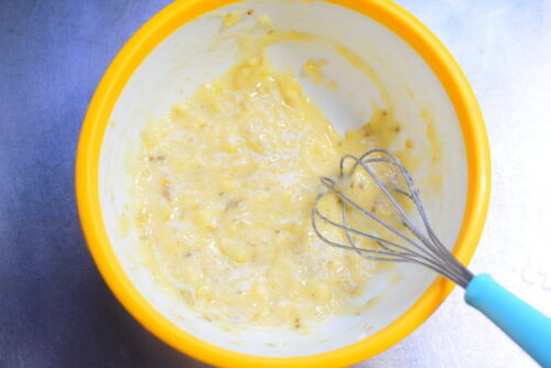 【バター少なめ】黒糖入りバナナパウンドケーキのレシピの写真