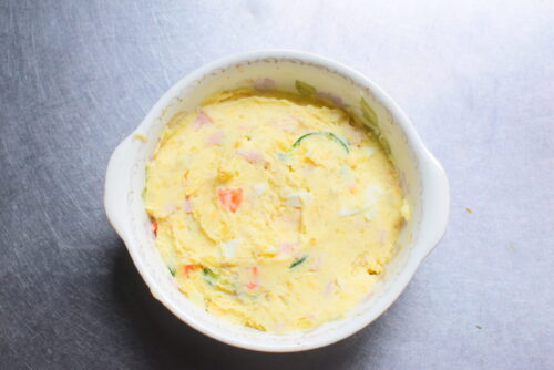 【ポテトサラダのリメイク】チーズスコップコロッケのレシピの写真